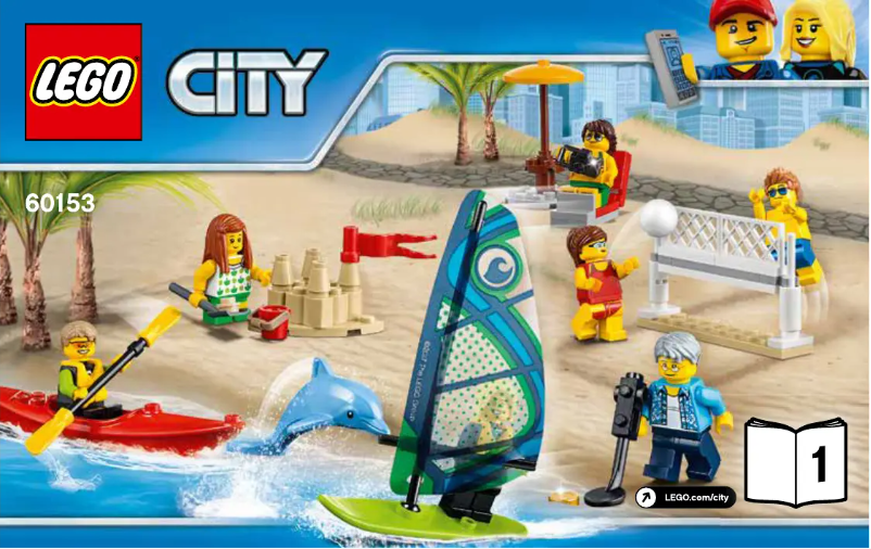 Página 1 del manual Instrucciones visuales Lego City 60153