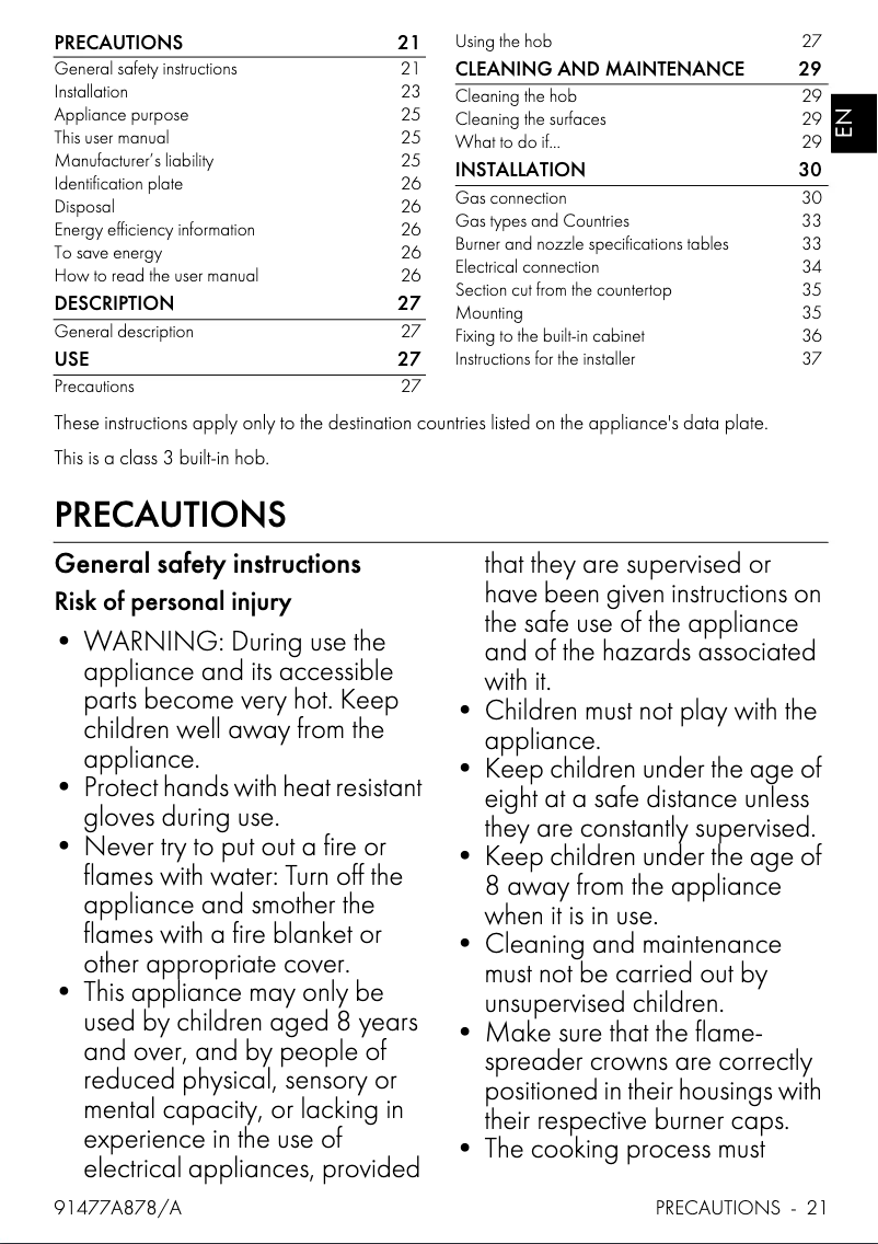 Page 1 de la notice Manuel utilisateur Smeg SRV896AOGH