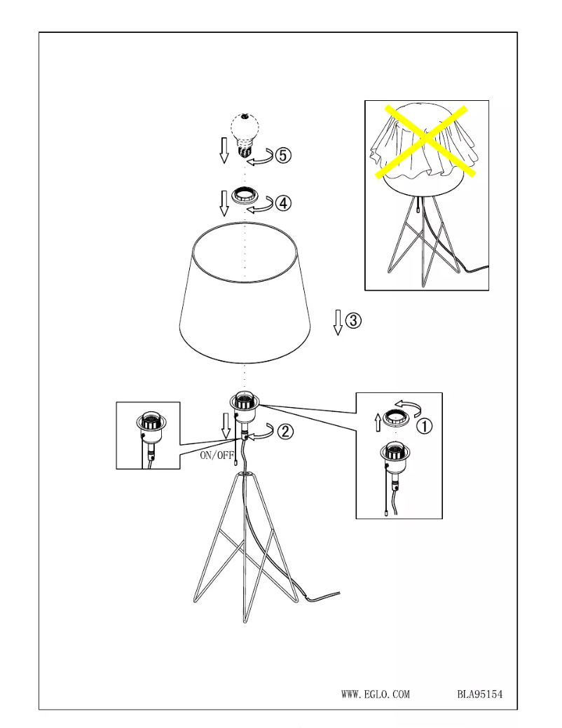 Page 1 de la notice Manuel utilisateur Eglo Camporale