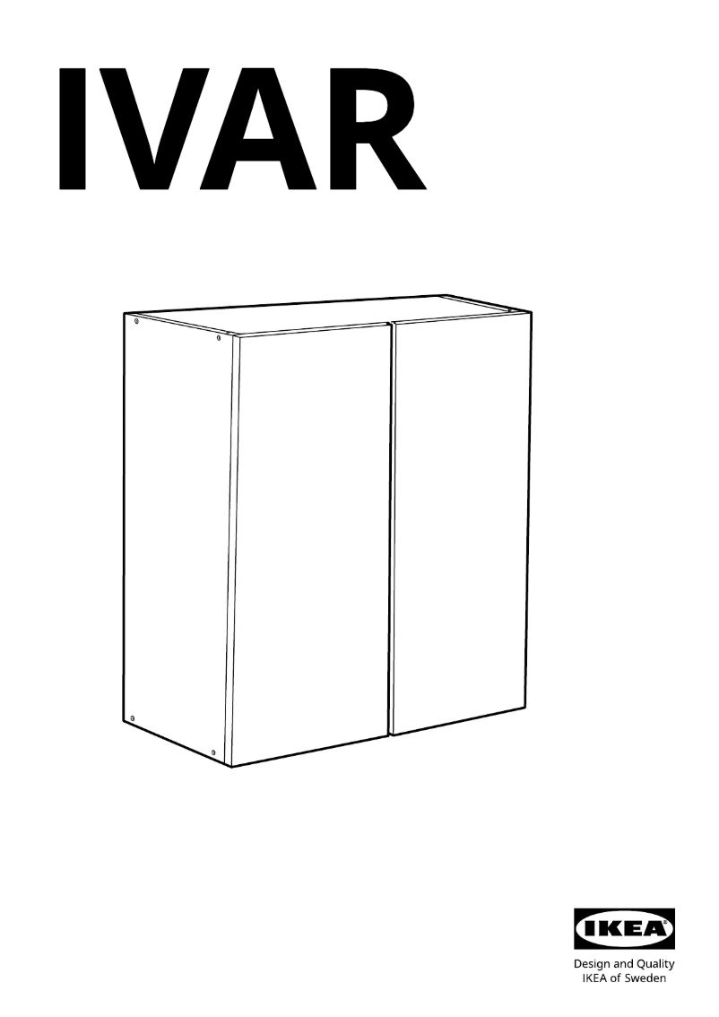 Page 1 de la notice Manuel utilisateur Ikea IVAR 502.149.99