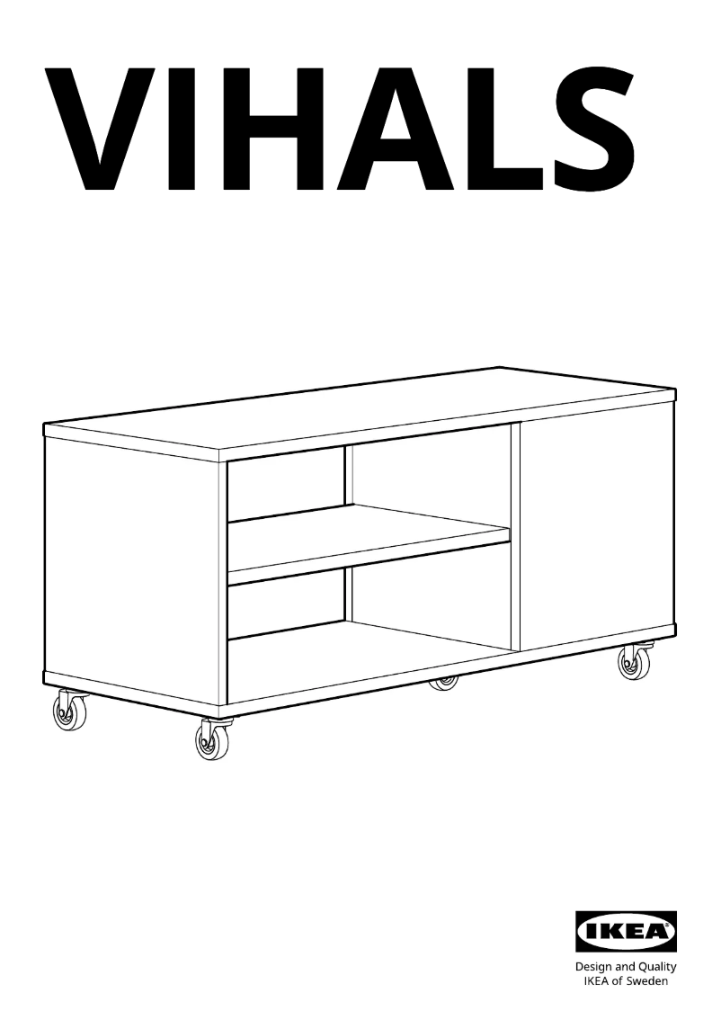 Page 1 de la notice Manuel utilisateur Ikea VIHALS 204.887.35