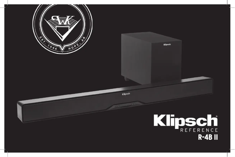Page 1 de la notice Manuel utilisateur Klipsch R-4B II
