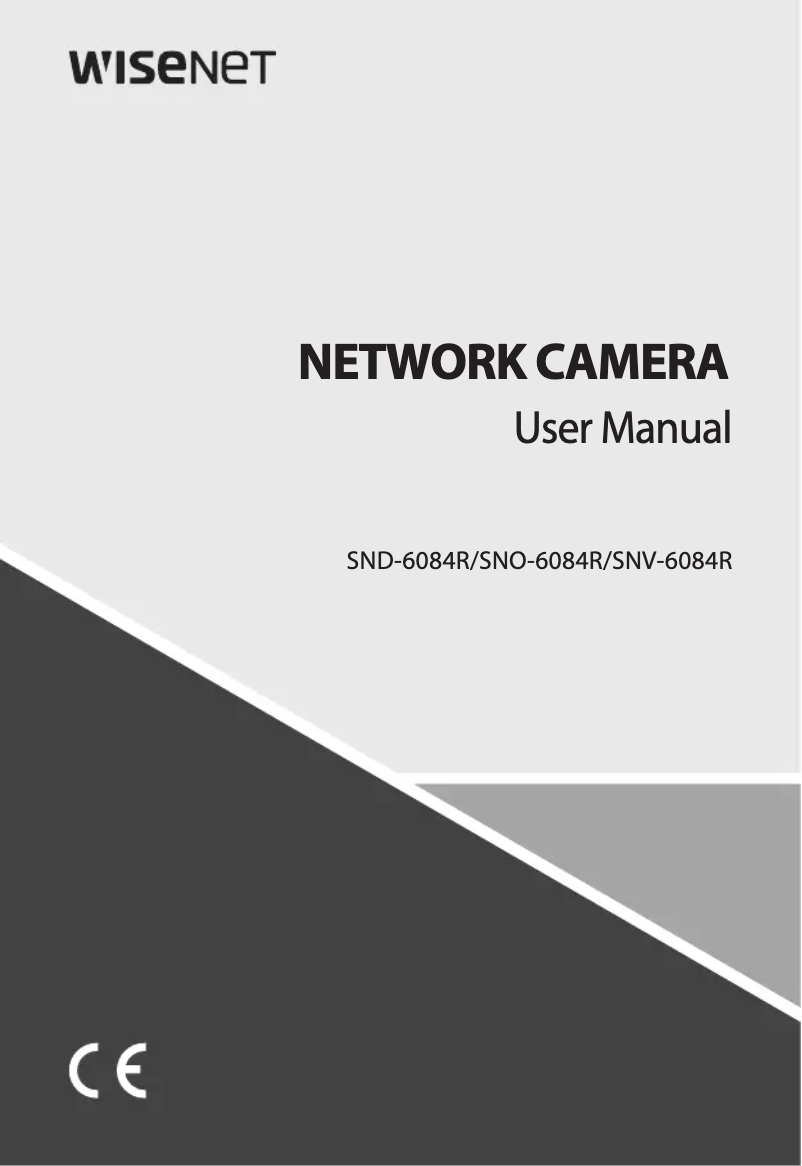 Page 1 de la notice Manuel utilisateur Hanwha SND-6084R