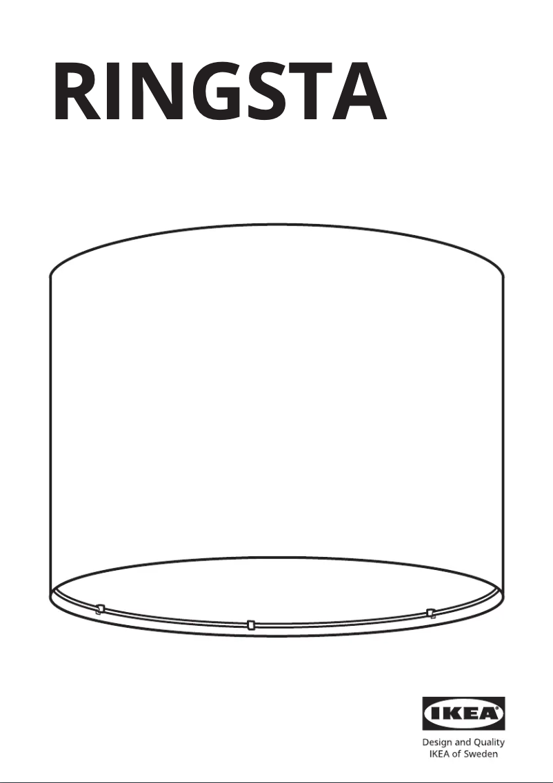 Page 1 de la notice Manuel utilisateur Ikea RINGSTA 604.053.66