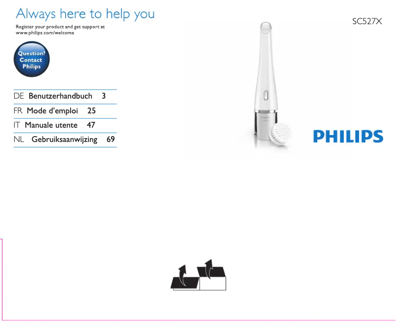 Page 1 de la notice Manuel utilisateur Philips VisaPure SC5277