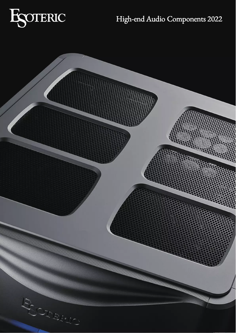 Page 1 de la notice Brochure Esoteric G-02X