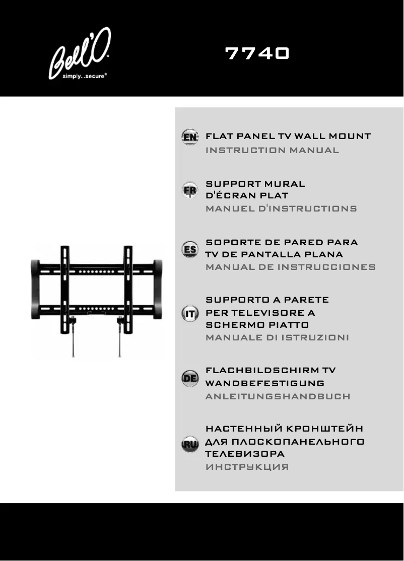 Page 1 de la notice Manuel utilisateur Bell'O 7740B