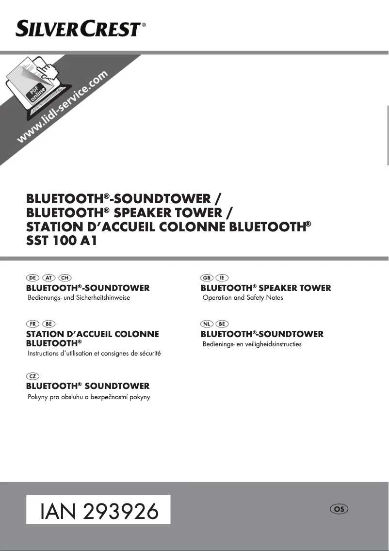 Page 1 de la notice Manuel utilisateur SilverCrest SST 100 A1
