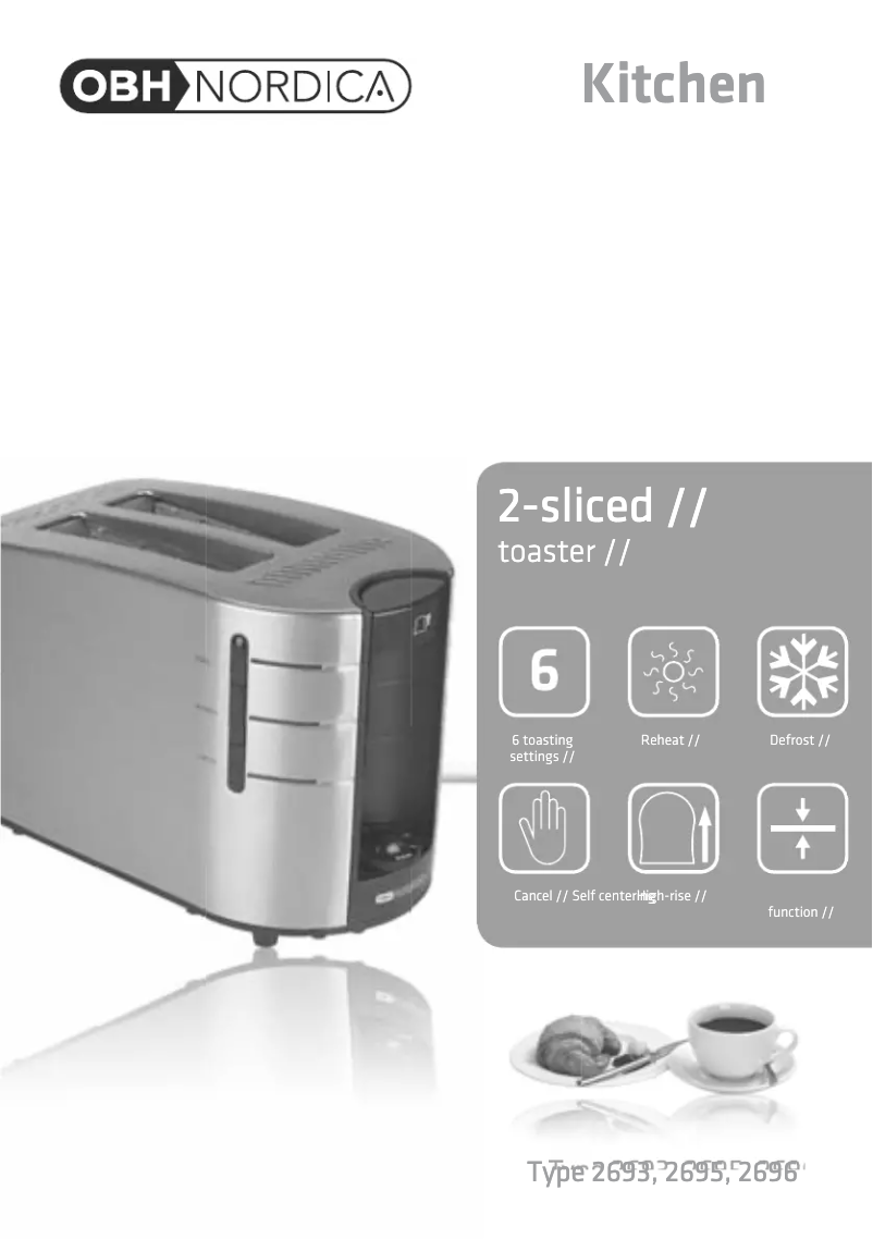 Page 1 de la notice Manuel utilisateur OBH Nordica Avanti 2696