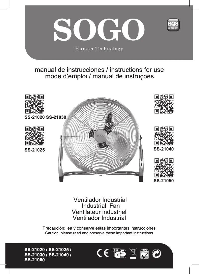 Página 1 del manual Manual de usuario Sogo VEN-SS-21040