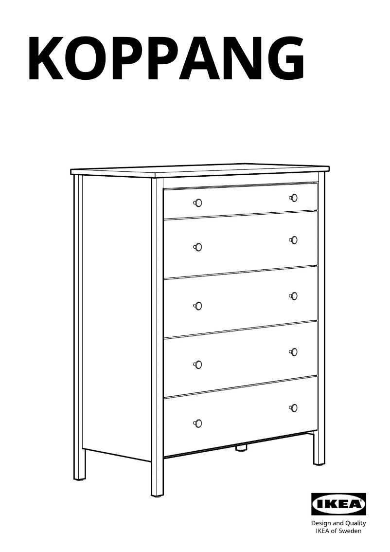 Page 1 de la notice Manuel utilisateur Ikea KOPPANG 905.841.68