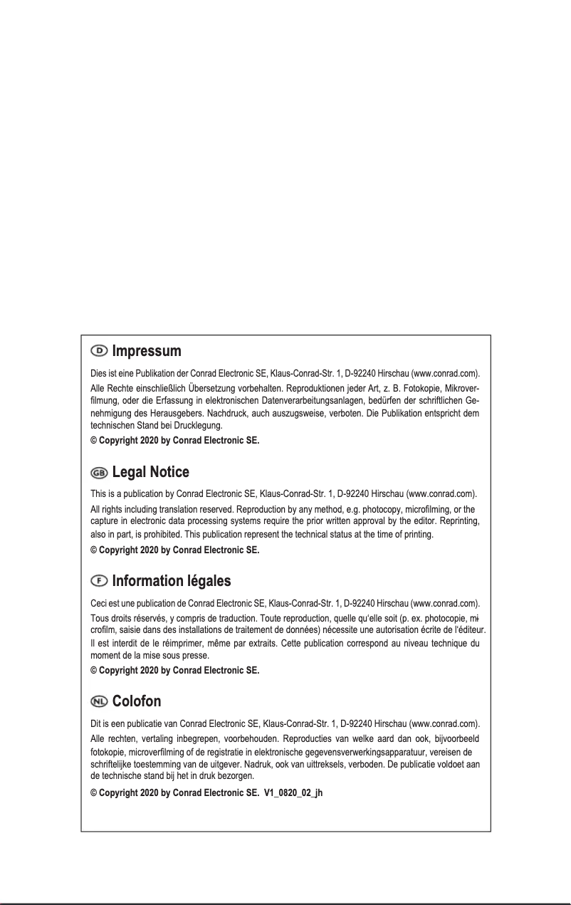 Page 1 de la notice Manuel utilisateur Voltcraft WB-100