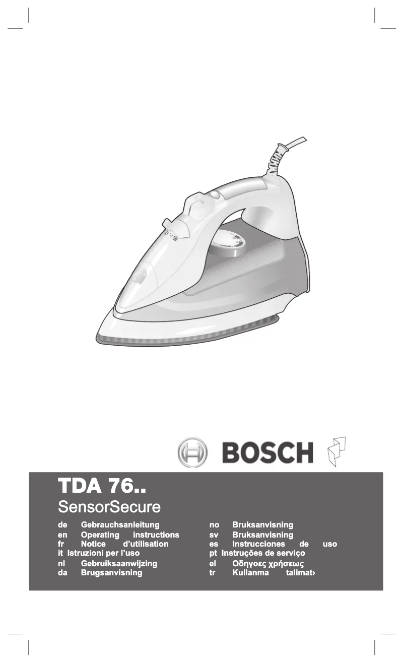 Page 1 de la notice Manuel utilisateur Bosch TDA7658