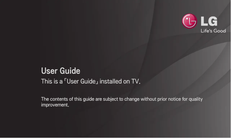 Page 1 de la notice Manuel utilisateur LG 55LM4600