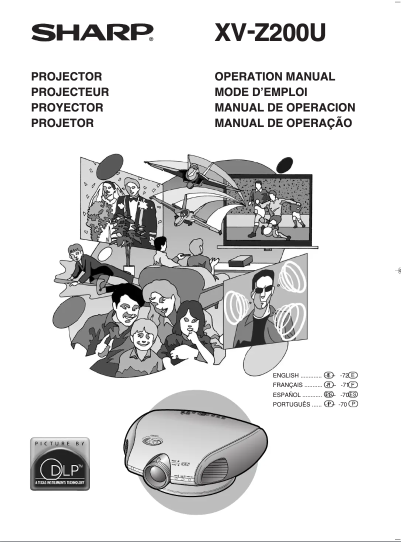 Página 1 del manual Manual de usuario Sharp XV-Z200U