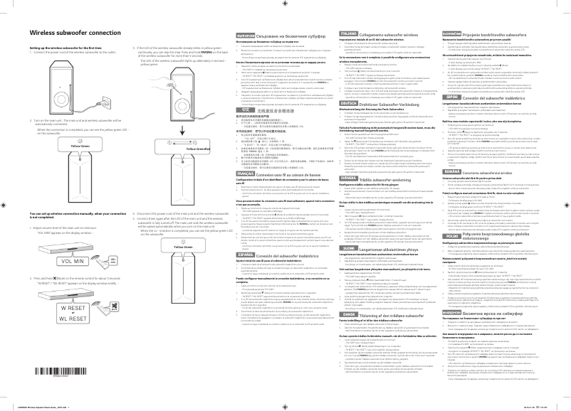 Page 1 de la notice Guide d'installation LG SoundPlate LAB550W