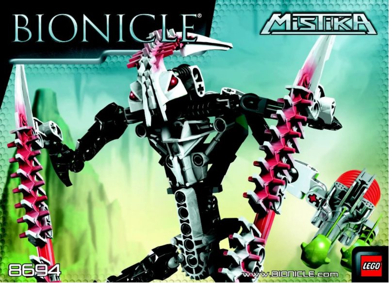 Page 1 de la notice Manuel utilisateur Lego Bionicle 8694