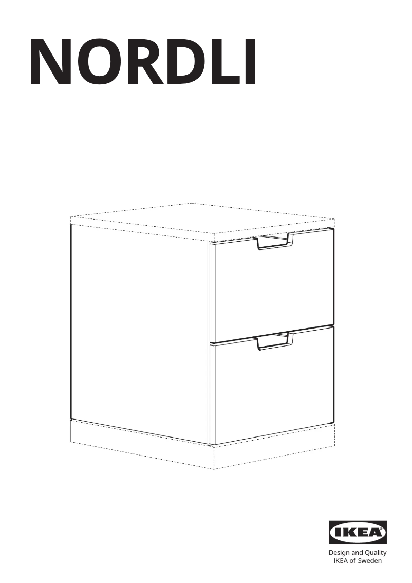 Page 1 de la notice Manuel utilisateur Ikea NORDLI 803.556.57