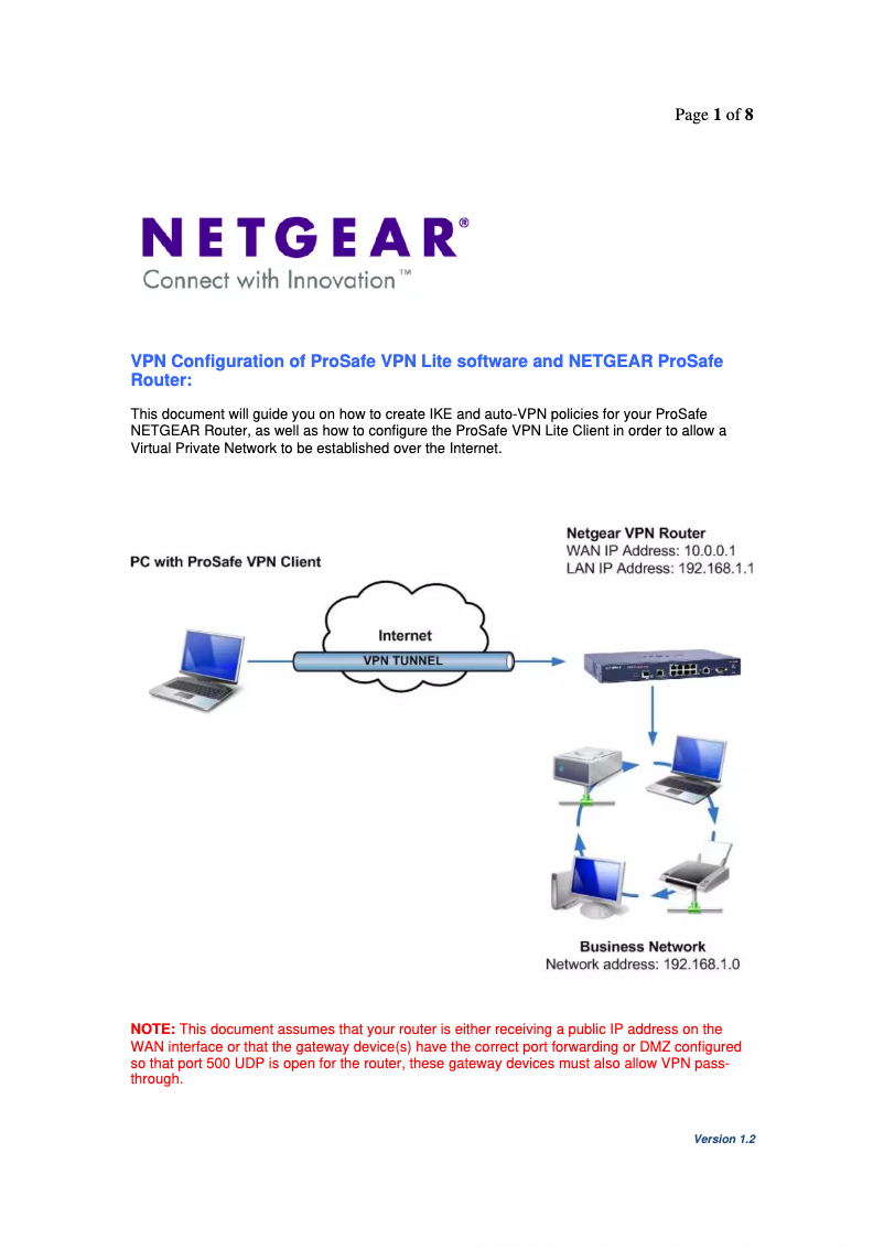 Page 1 de la notice Instructions de sécurité Netgear UTM9S