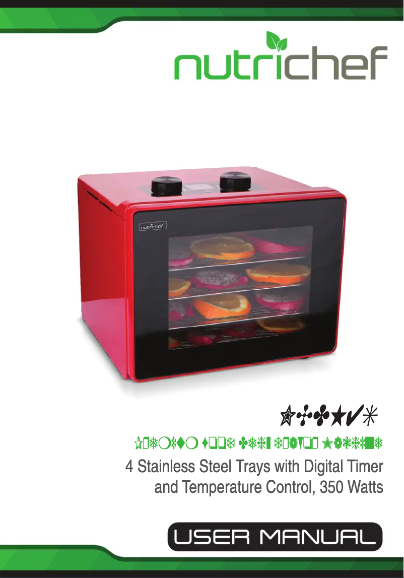 Page 1 de la notice Manuel utilisateur Nutrichef NCDH4S