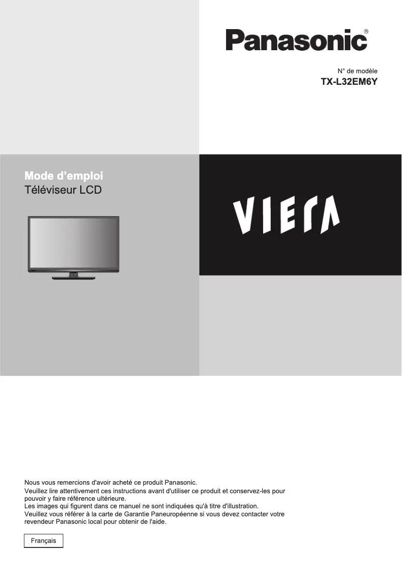 Página 1 del manual Manual de usuario Panasonic TX-L32EM6