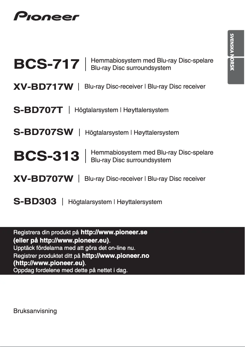 Página 1 del manual Manual de usuario Pioneer BCS-313