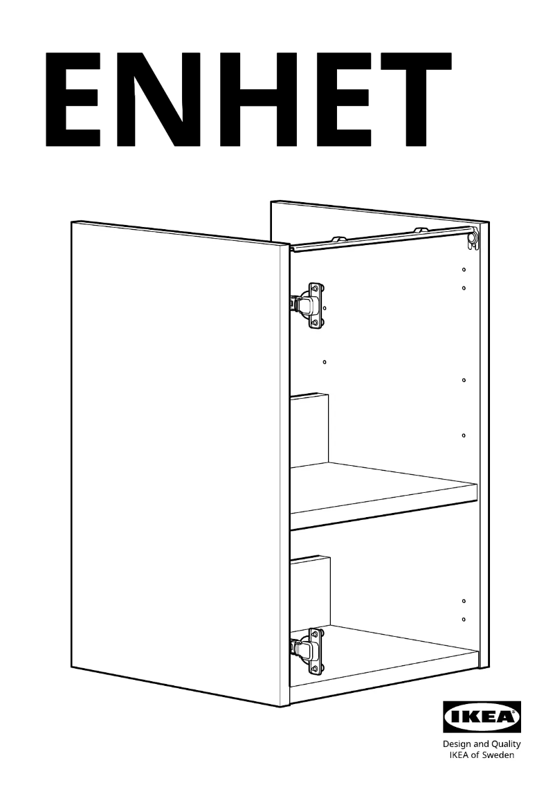 Page 1 de la notice Manuel utilisateur Ikea ENHET 504.406.00