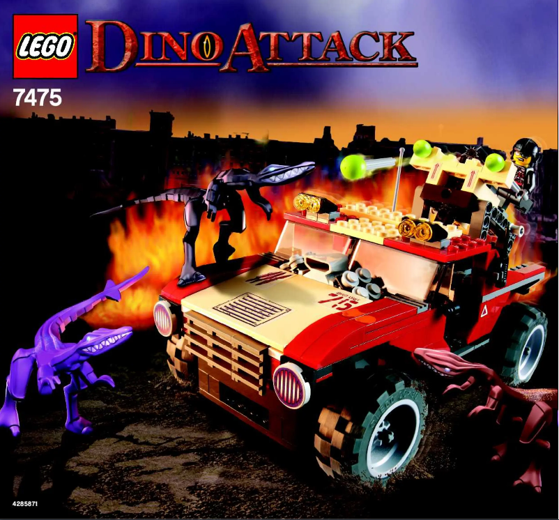 Page 1 de la notice Manuel utilisateur Lego Dino 7475