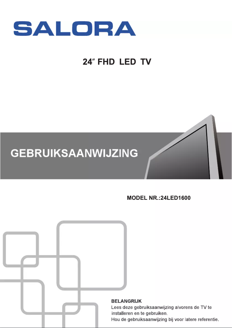 Page 1 de la notice Manuel utilisateur Salora 24LED1600