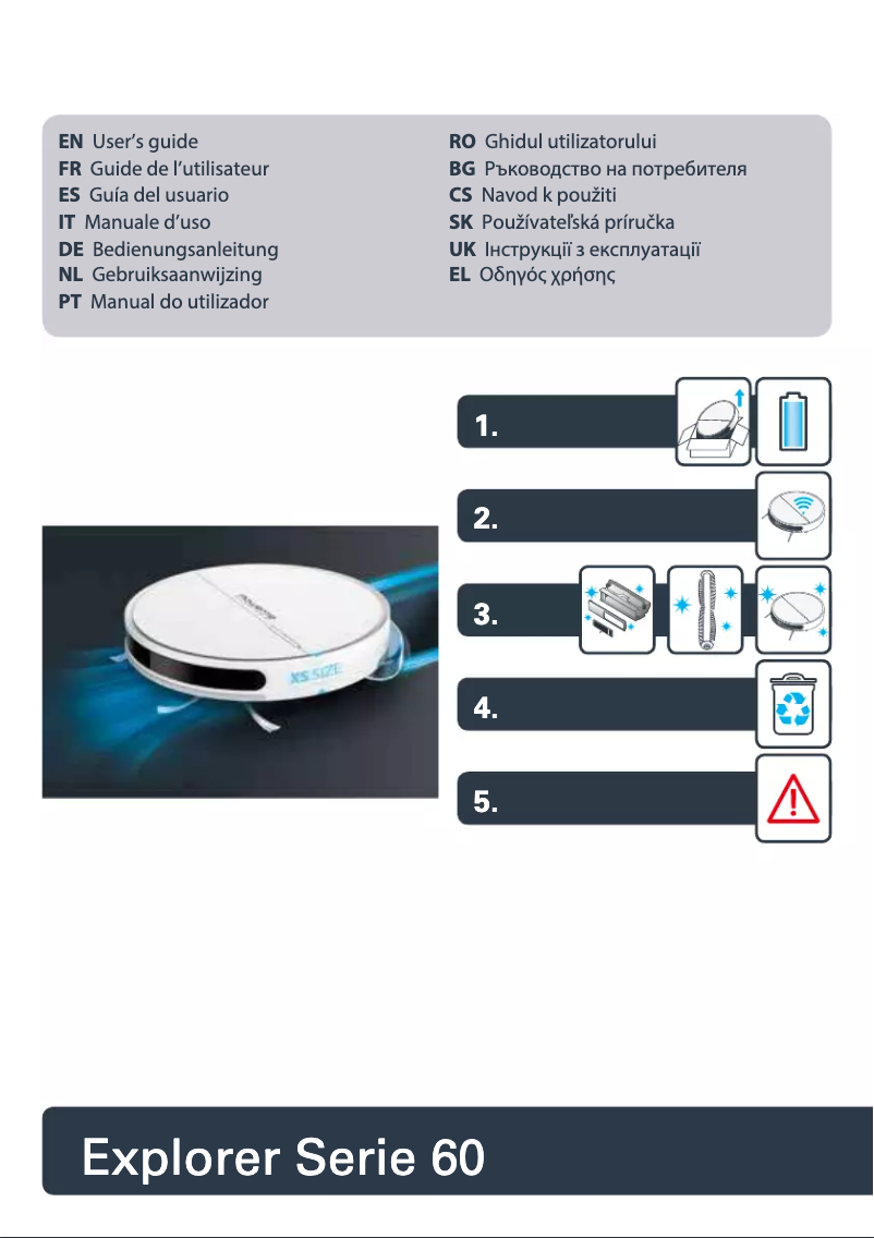 Page 1 de la notice Instructions de sécurité Rowenta Explorer Serie 60 RR7455
