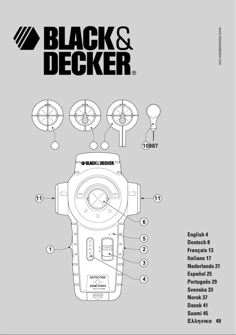 Página 1 del manual Manual de usuario Black & Decker LZR210