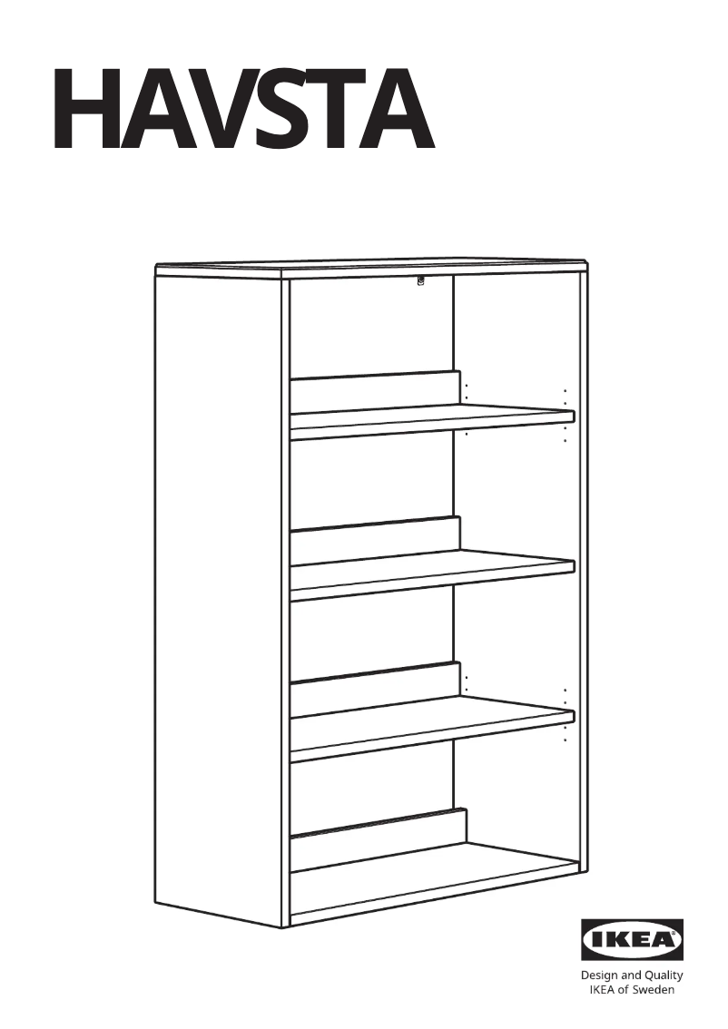 Page 1 de la notice Manuel utilisateur Ikea HAVSTA 505.292.73
