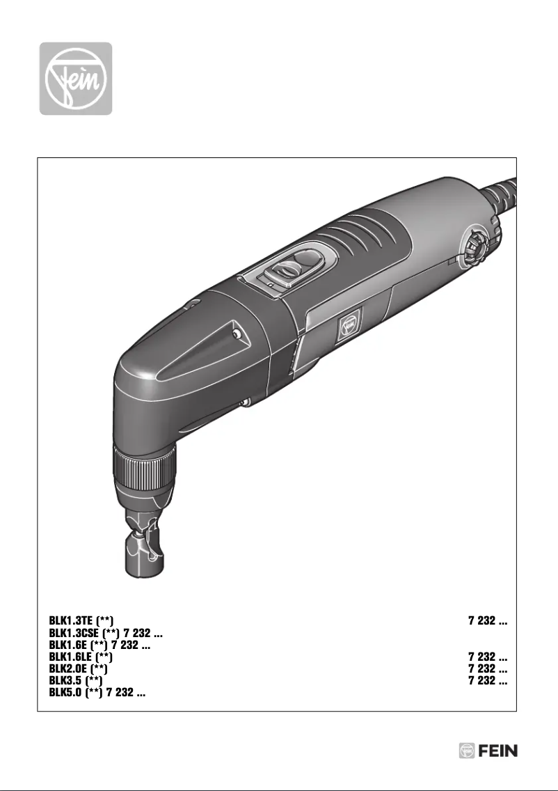 Page 1 de la notice Manuel utilisateur Fein BLK 1.3 TE