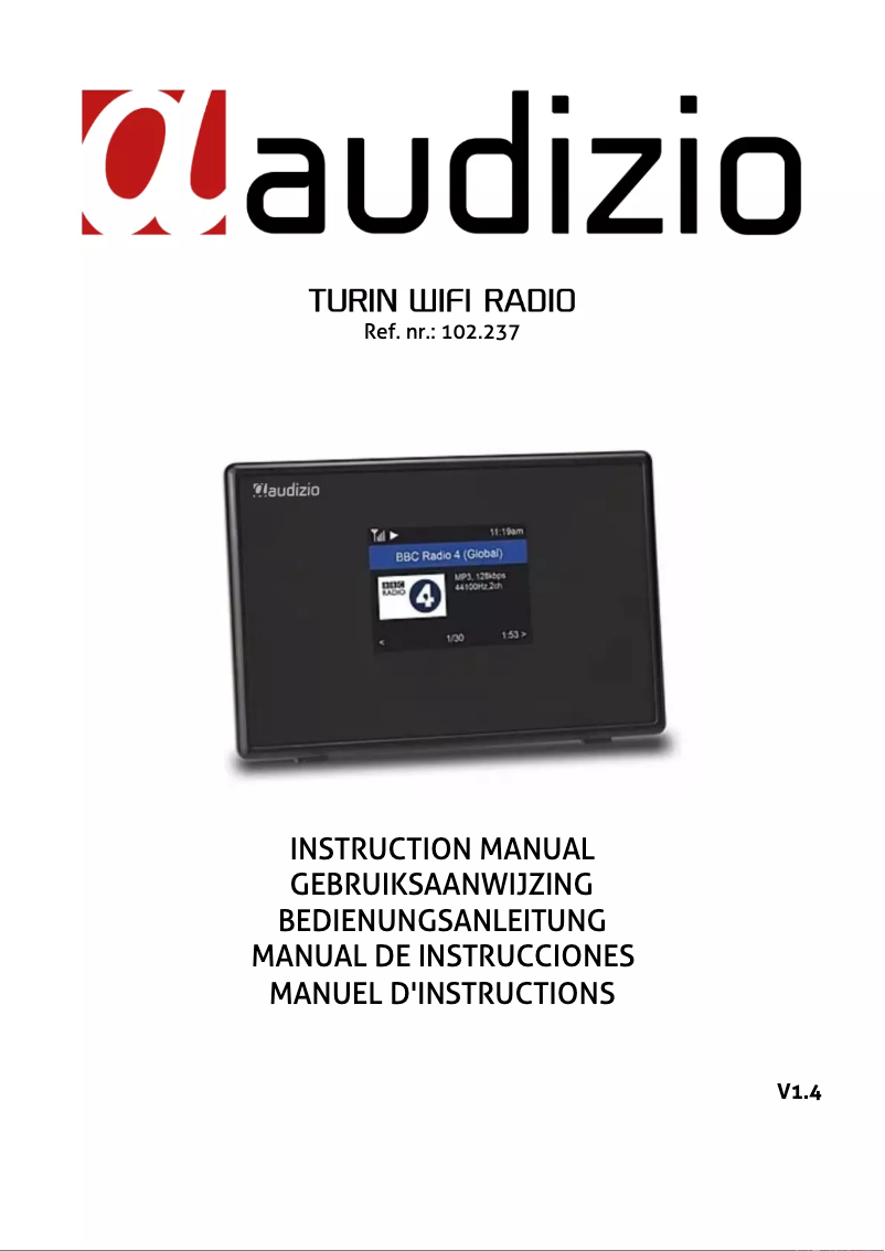 Page 1 de la notice Manuel utilisateur Audizio Turin