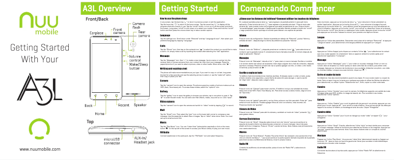 Page 1 of the manual User Manual NUU Mobile A3L