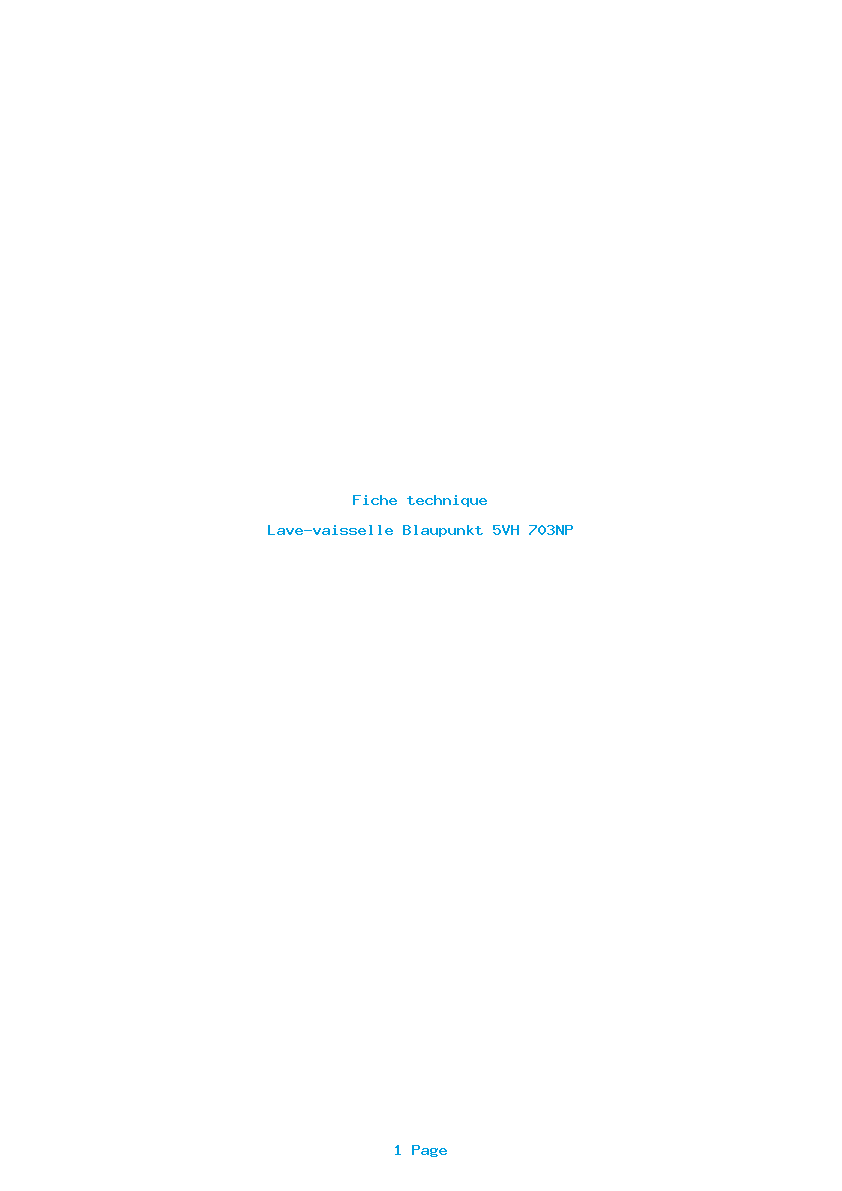 Image de la première page du manuel de l'appareil 5VH 703NP