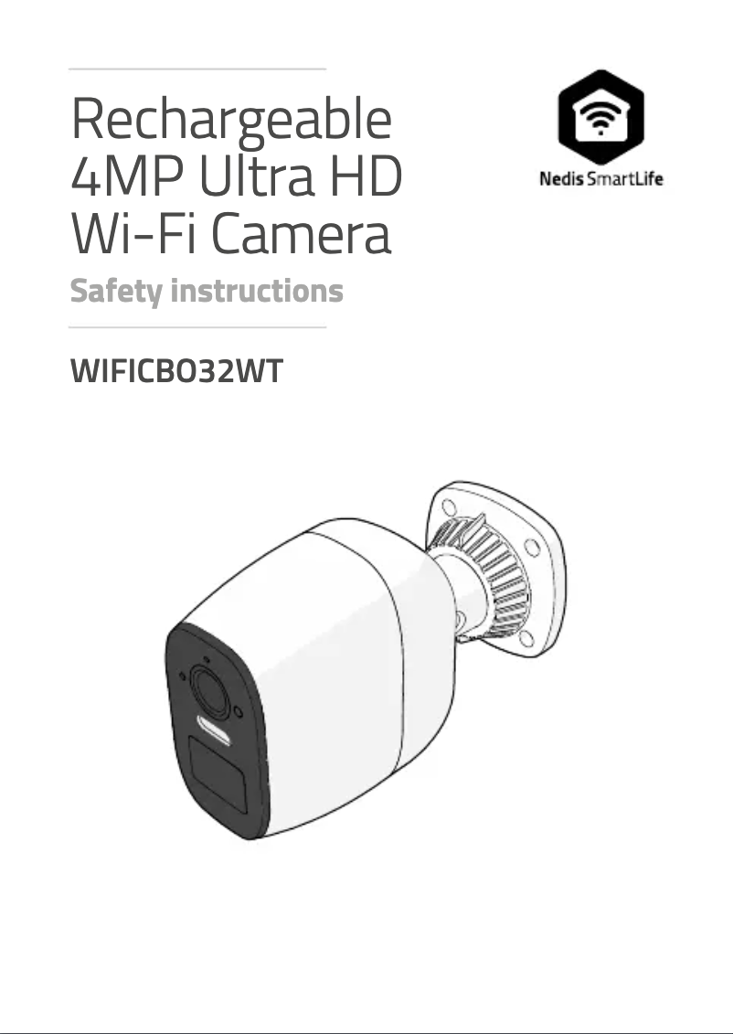 Page 1 de la notice Manuel utilisateur Nedis WIFICBO32WT