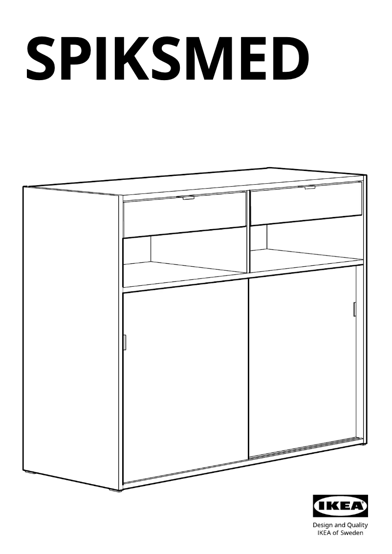 Page 1 de la notice Manuel utilisateur Ikea SPIKSMED 805.655.18