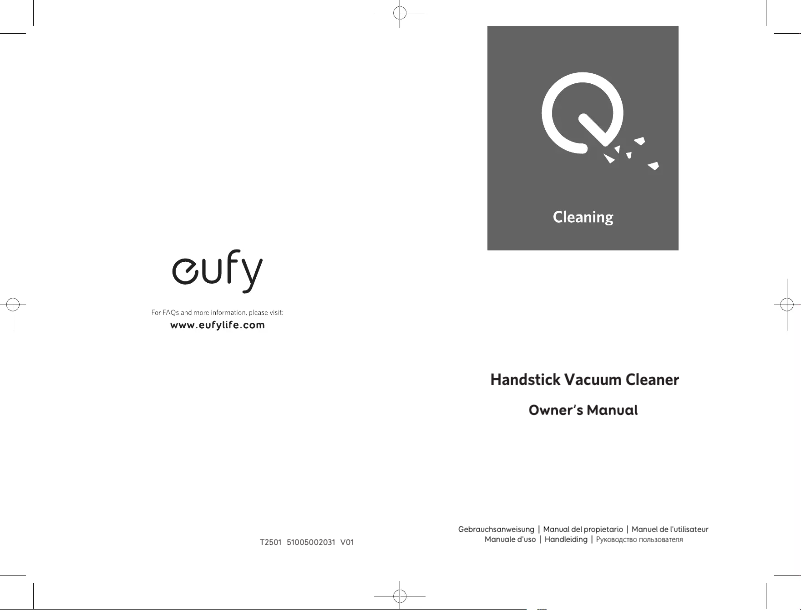 Página 1 del manual Manual de usuario Eufy HomeVac S11 Infinity