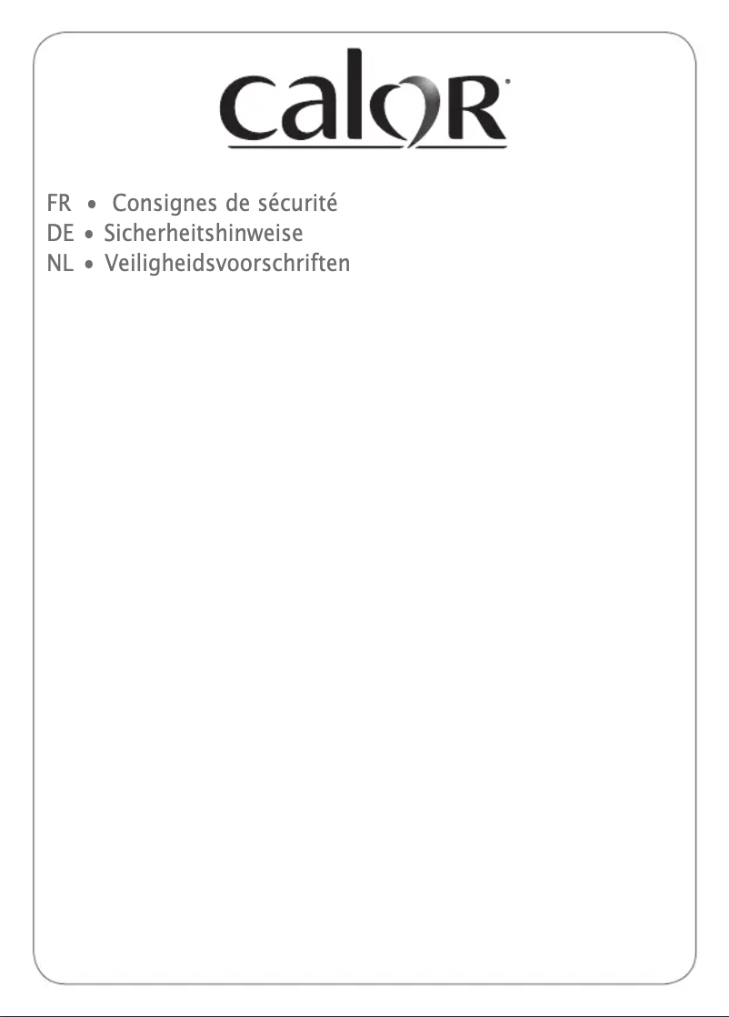 Page 1 de la notice Instructions de sécurité Calor Pro Express Ultimate GV9710