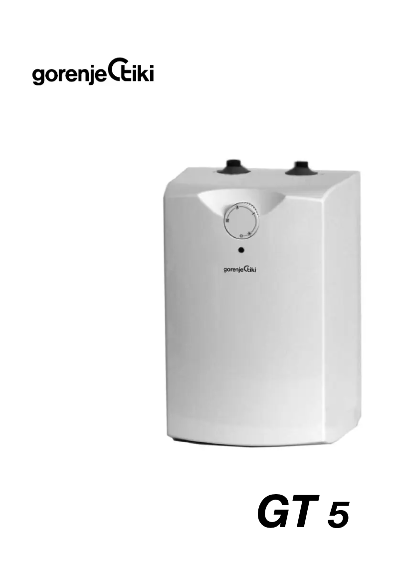 Página 1 del manual Manual de usuario Gorenje GT5OC6