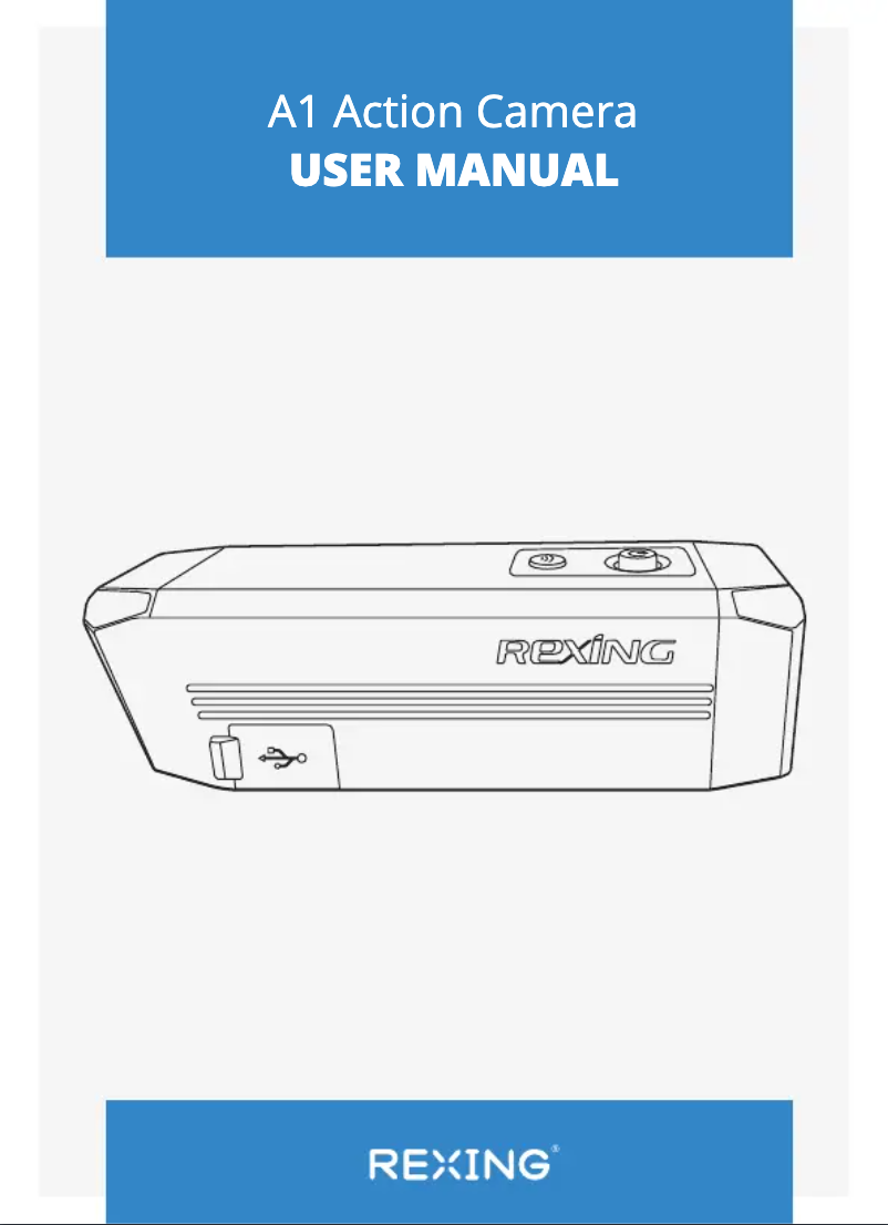 Page 1 de la notice Manuel utilisateur Rexing A1