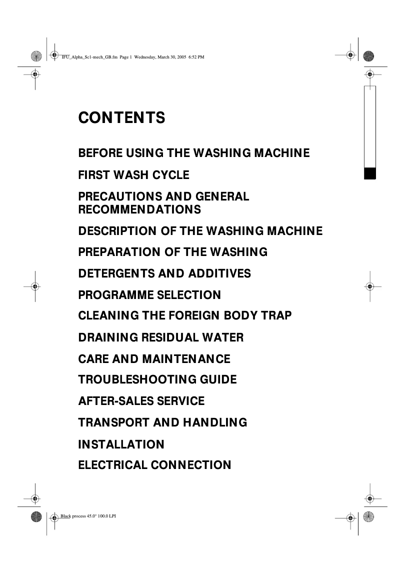 Página 1 del manual Manual de usuario Whirlpool AWA 5305