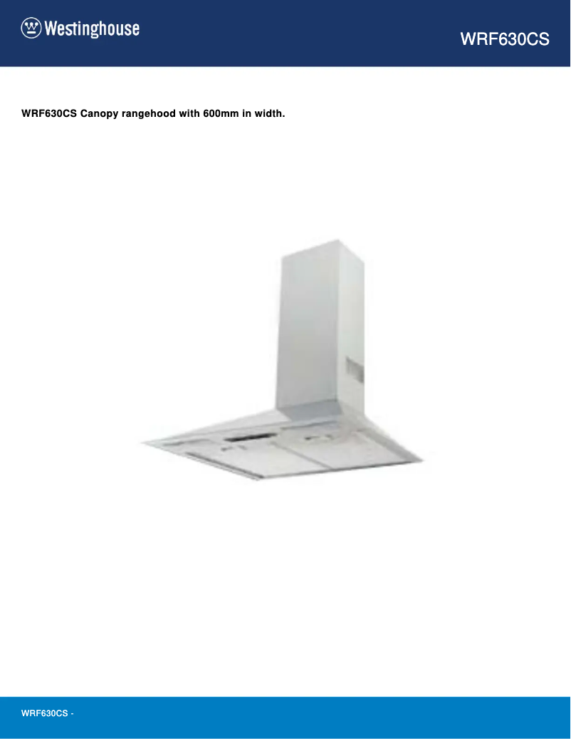 Página 1 del manual Manual de usuario Westinghouse WRF630CS