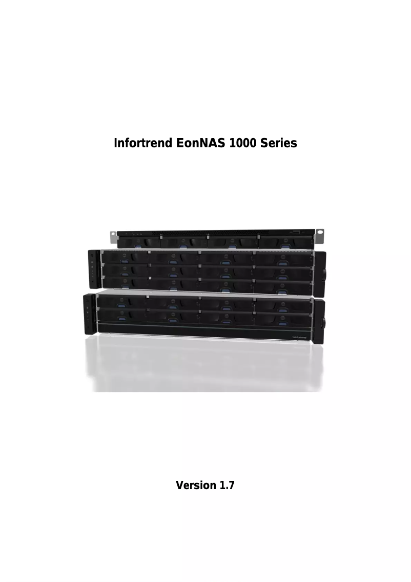 Página 1 del manual Manual de usuario Infortrend EonNAS 1510X
