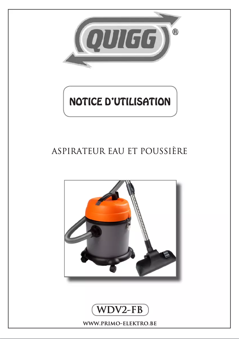 Página 1 del manual Manual de usuario Quigg WDV2