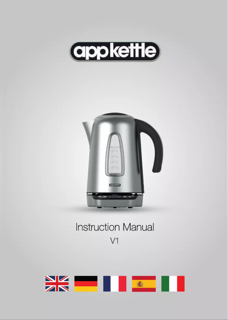 Page 1 de la notice Manuel utilisateur Appkettle AK000001