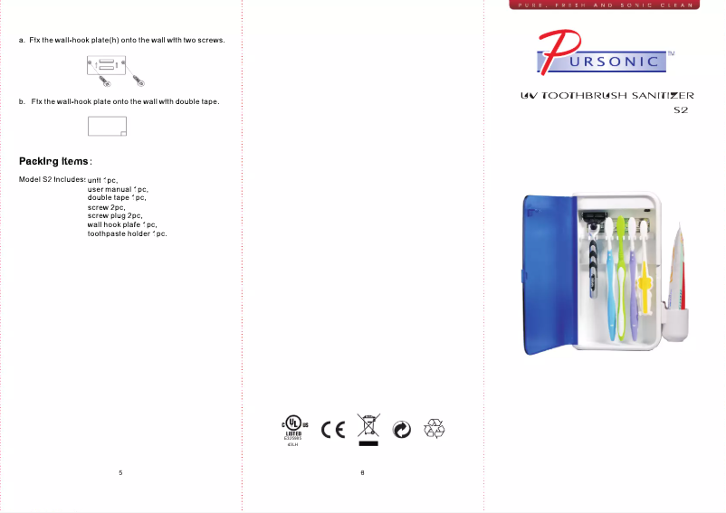 Page 1 de la notice Manuel utilisateur Pursonic S2