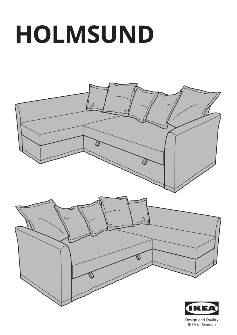 Page 1 de la notice Manuel utilisateur Ikea HOLMSUND 105.522.27