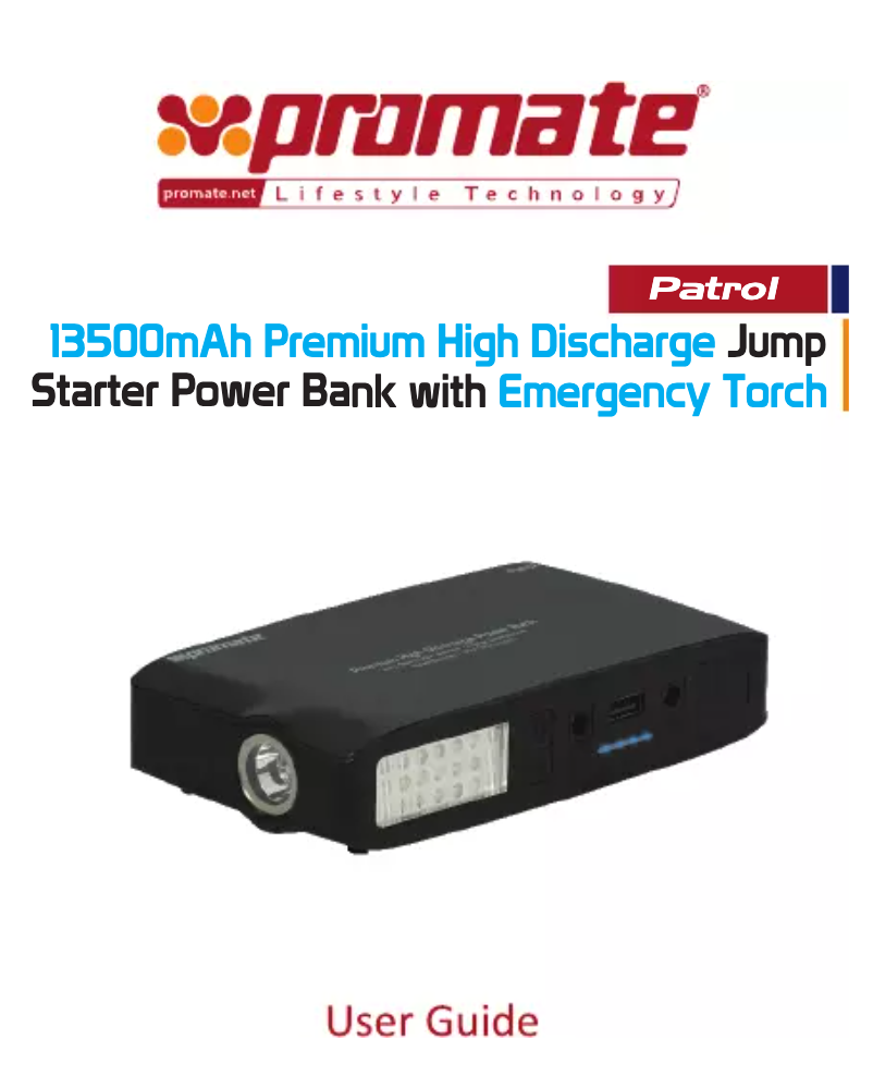 Page 1 de la notice Manuel utilisateur Promate Patrol